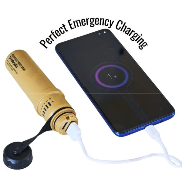 2-in-1 Camping Lantern & Power Bank – Vintage Style, Long Battery Life